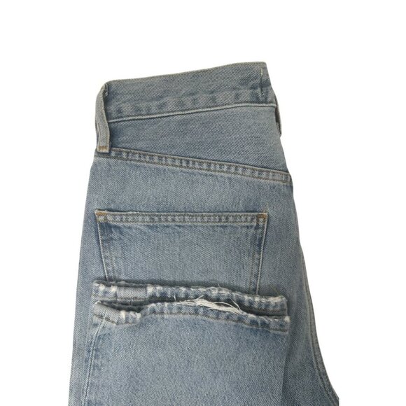 New Agolde 90s Mid Rise Loose Fit Straight Leg Jeans Size 24 In Semi Tropic Wash - Picture 9 of 16